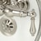 Kingston Brass CA7T8 3-3/8" Tub Wall Mount Clawfoot Tub Faucet with Hand Shower, Brushed Nickel CA7T8 - alternate 2